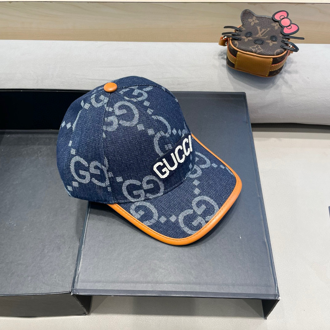  古奇Gucci 新款原单棒球帽🧢， 精致純也格调很有感觉，很酷很时尚，专柜断货热门，质量超赞