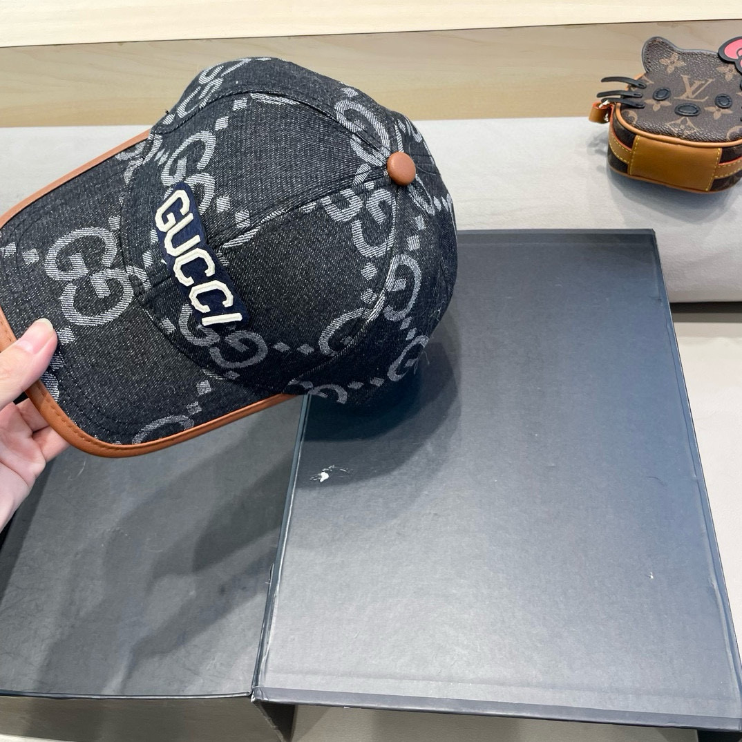  古奇Gucci 新款原单棒球帽🧢， 精致純也格调很有感觉，很酷很时尚，专柜断货热门，质量超赞