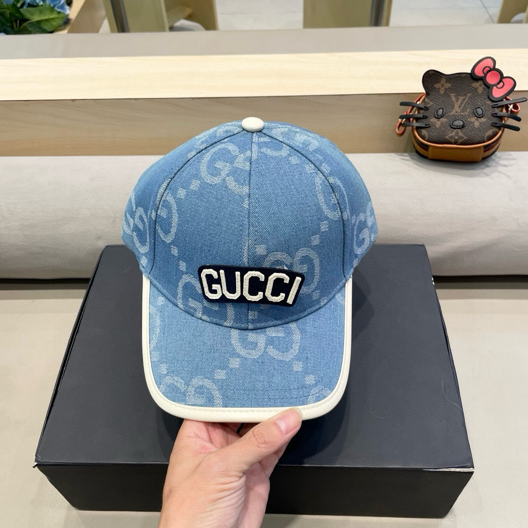 古奇Gucci 新款原单棒球帽🧢， 精致純也格调很有感觉，很酷很时尚，专柜断货热门，质量超赞