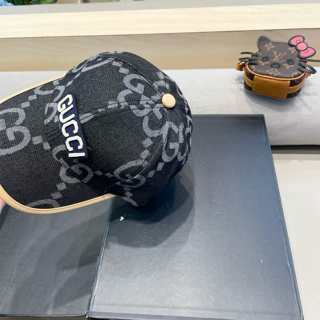  古奇Gucci 新款原单棒球帽🧢， 精致純也格调很有感觉，很酷很时尚，专柜断货热门，质量超赞