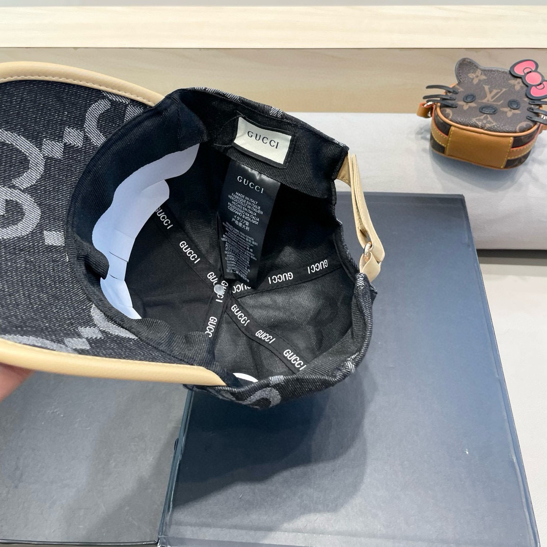  古奇Gucci 新款原单棒球帽🧢， 精致純也格调很有感觉，很酷很时尚，专柜断货热门，质量超赞