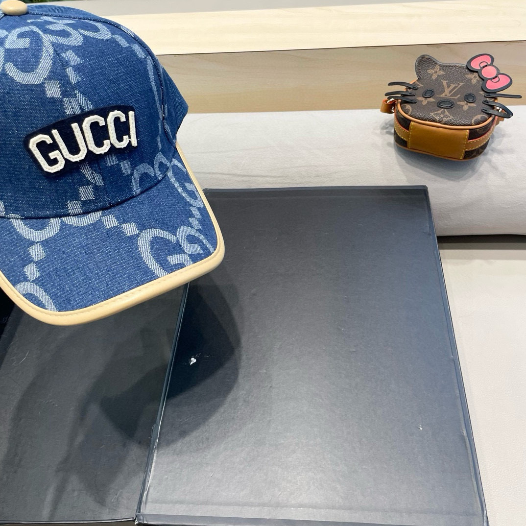  古奇Gucci 新款原单棒球帽🧢， 精致純也格调很有感觉，很酷很时尚，专柜断货热门，质量超赞