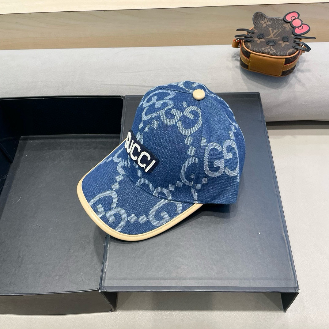  古奇Gucci 新款原单棒球帽🧢， 精致純也格调很有感觉，很酷很时尚，专柜断货热门，质量超赞