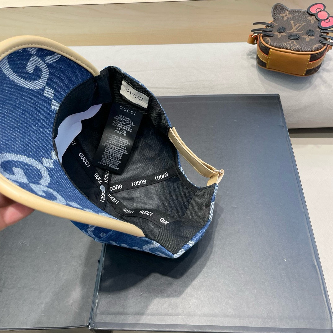  古奇Gucci 新款原单棒球帽🧢， 精致純也格调很有感觉，很酷很时尚，专柜断货热门，质量超赞