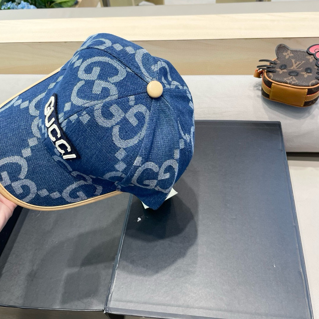  古奇Gucci 新款原单棒球帽🧢， 精致純也格调很有感觉，很酷很时尚，专柜断货热门，质量超赞