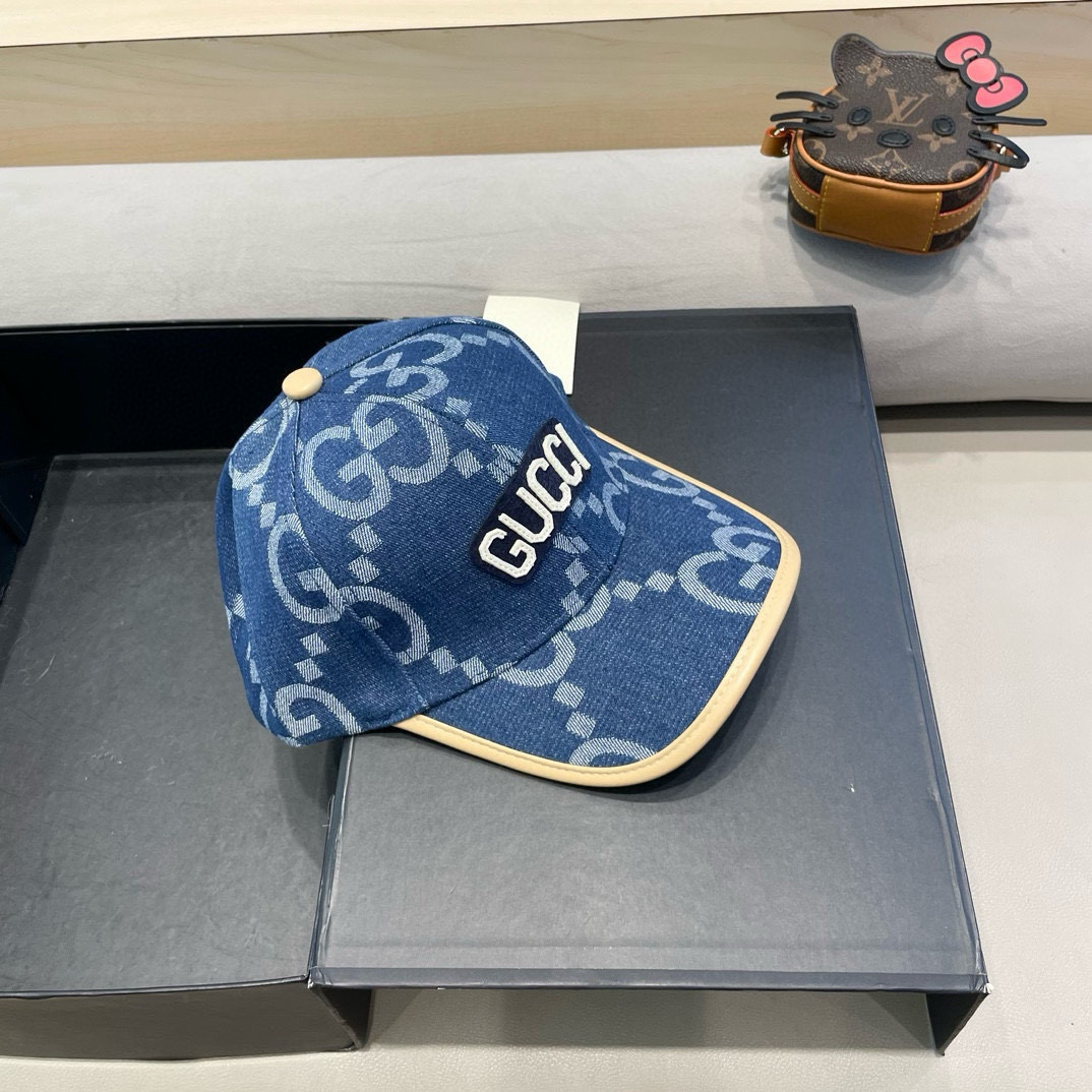  古奇Gucci 新款原单棒球帽🧢， 精致純也格调很有感觉，很酷很时尚，专柜断货热门，质量超赞