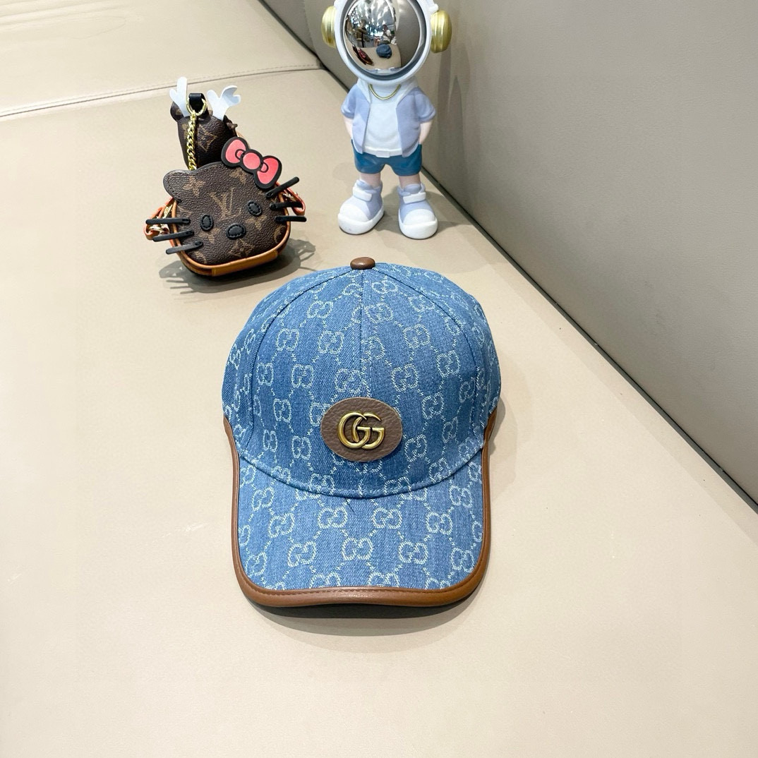 NO:220605,GUCCI Guqi Stick denim leather edging ball hat is very exquisite in craftsmanship, high-end and elegant!  Low-key luxury, easy to carry!  Hat fisherman hat baseball hat knit hat, hat, gucci, espadrilles, hats19860909GUCCI古奇棒牛仔皮包边球帽 工艺非常精美 高档大气上档次！低调奢华,方便携带！帽子渔夫帽棒球帽针织帽,帽子,gucci,espadrilles,hats,hat