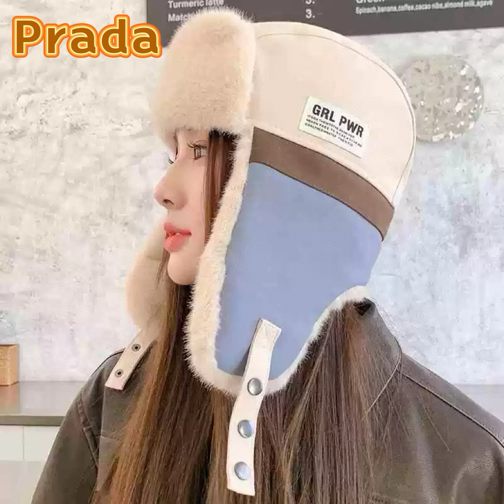 NO:220623,Prada Prada hat color block Lei Feng hat winter thickened warm versatile ear protection men windproof female ski pilot cotton hat fisherman hat baseball hat knit hat, hat, prada, prada, espadrilles, hats19860909普拉达Prada帽子拼色雷锋帽冬季加厚保暖百搭护耳男款防风寒女滑雪飞行员棉帽帽子渔夫帽棒球帽针织帽,帽子,prada,prada,espadrilles,hats,hat