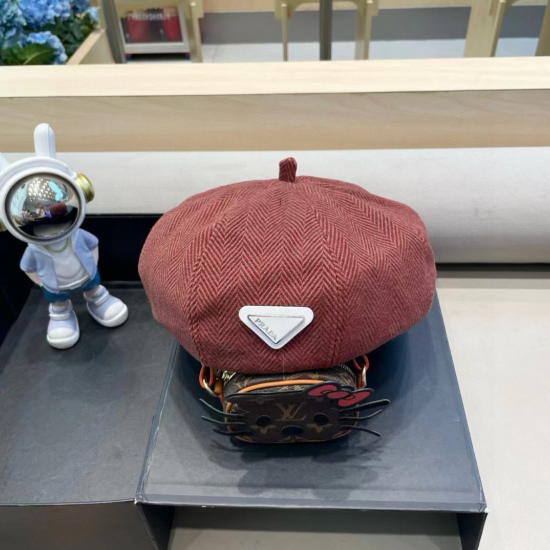 NO:219766,Prada Japanese face small letters beret women autumn and winter British retro Korean version painter hat versatile internet celebrity octagonal hat fisherman hat baseball hat knit hat, hat, prada, prada, espadrilles, hats19860909Prada 普拉达日系显脸小字母贝雷帽子女秋冬英伦复古韩版画家帽百搭网红八角帽帽子渔夫帽棒球帽针织帽,帽子,prada,prada,espadrilles,hats,hat