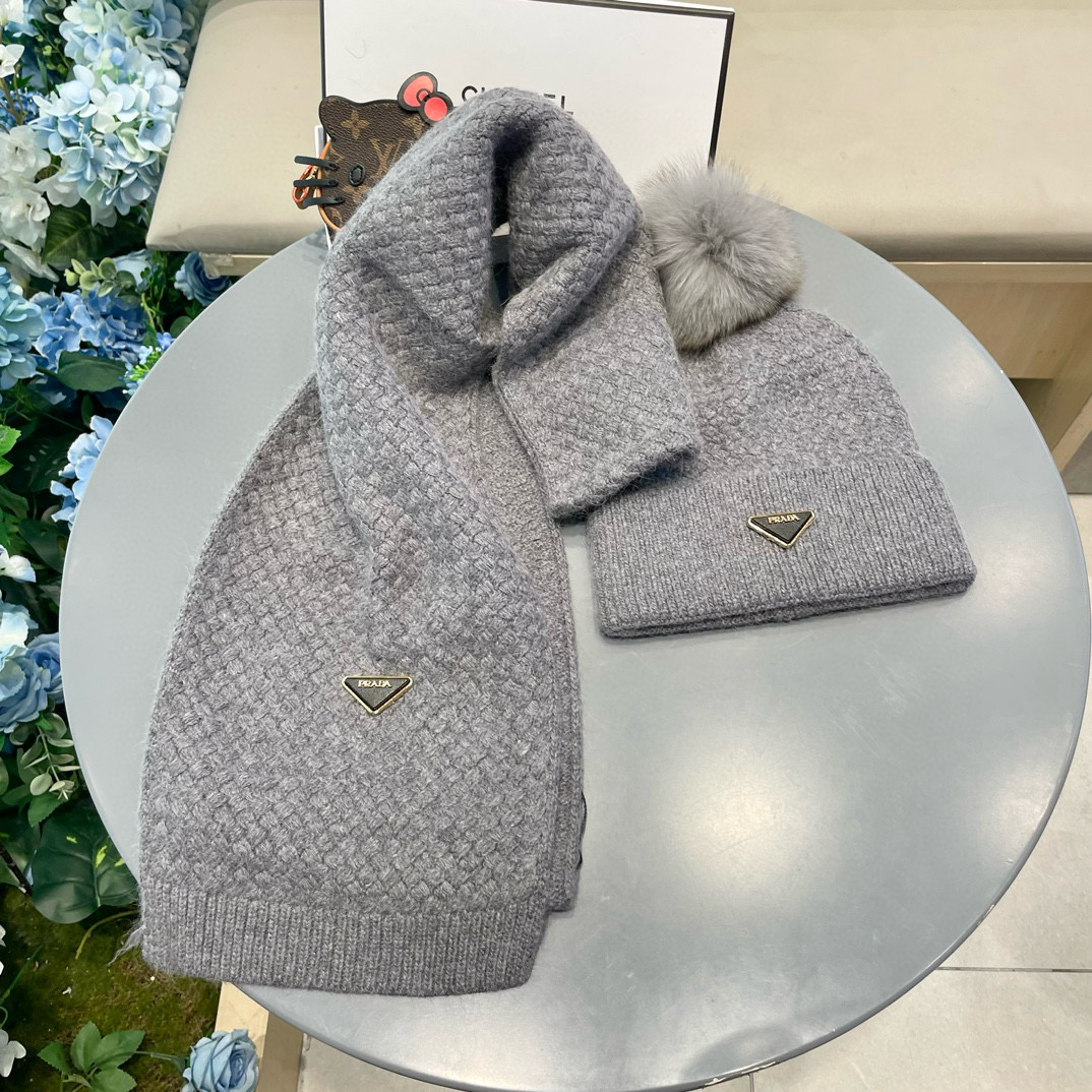 Prada! Hat and scarf! It’s so nice to be warm - 图片 4