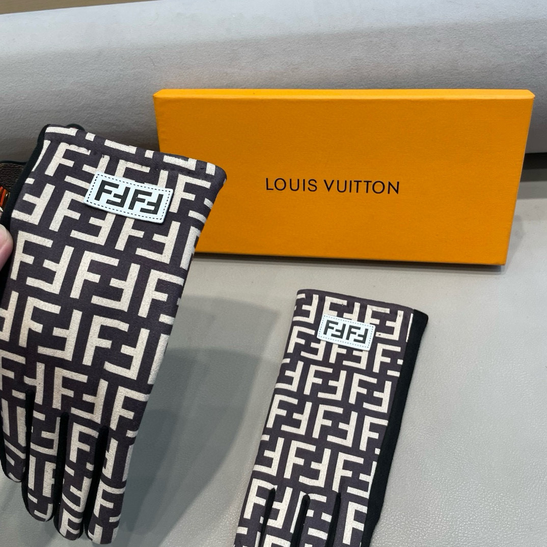 Fendi Wool-Shield Gloves: F-F Letter, Warm and Stylish for Autumn/Winter - 图片 7