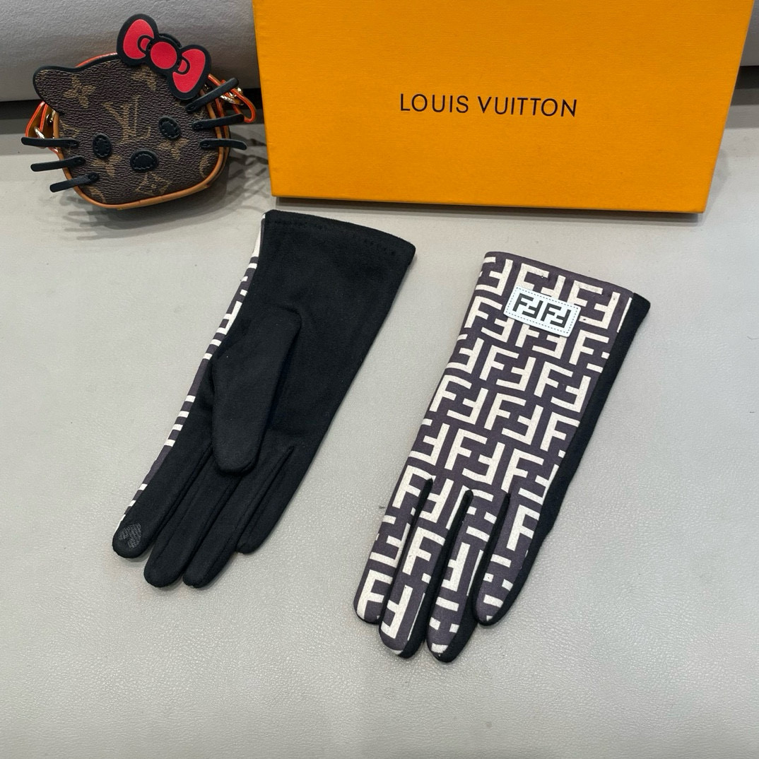 Fendi Wool-Shield Gloves: F-F Letter, Warm and Stylish for Autumn/Winter - 图片 8
