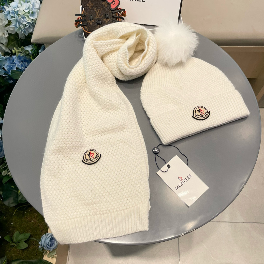 “Classic Wool Rabbit Hat and Scarf Set for Warmth and Style” - 图片 5