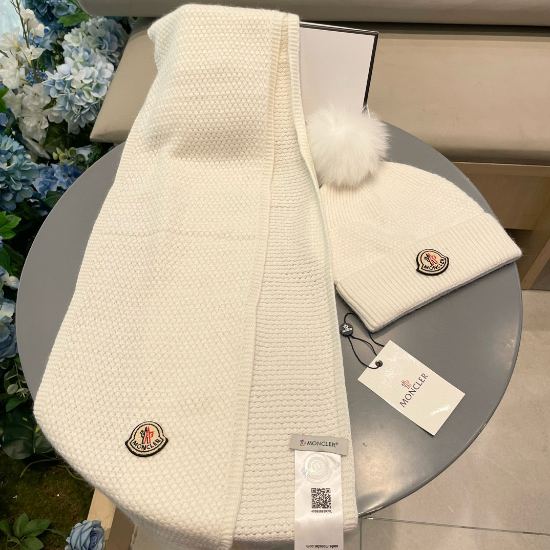 “Classic Wool Rabbit Hat and Scarf Set for Warmth and Style” - 图片 7