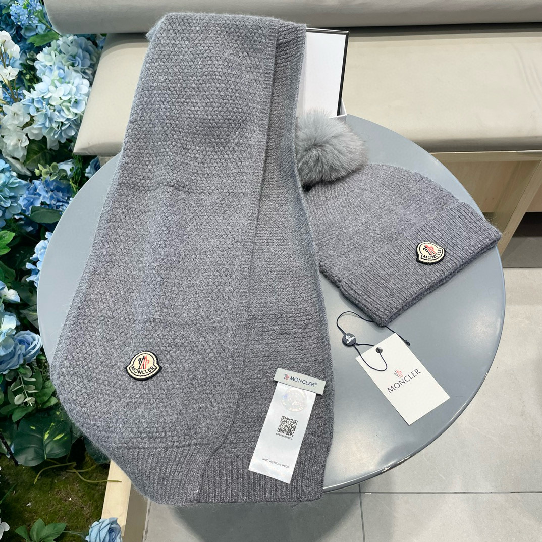 “Classic Wool Rabbit Hat and Scarf Set for Warmth and Style” - 图片 8