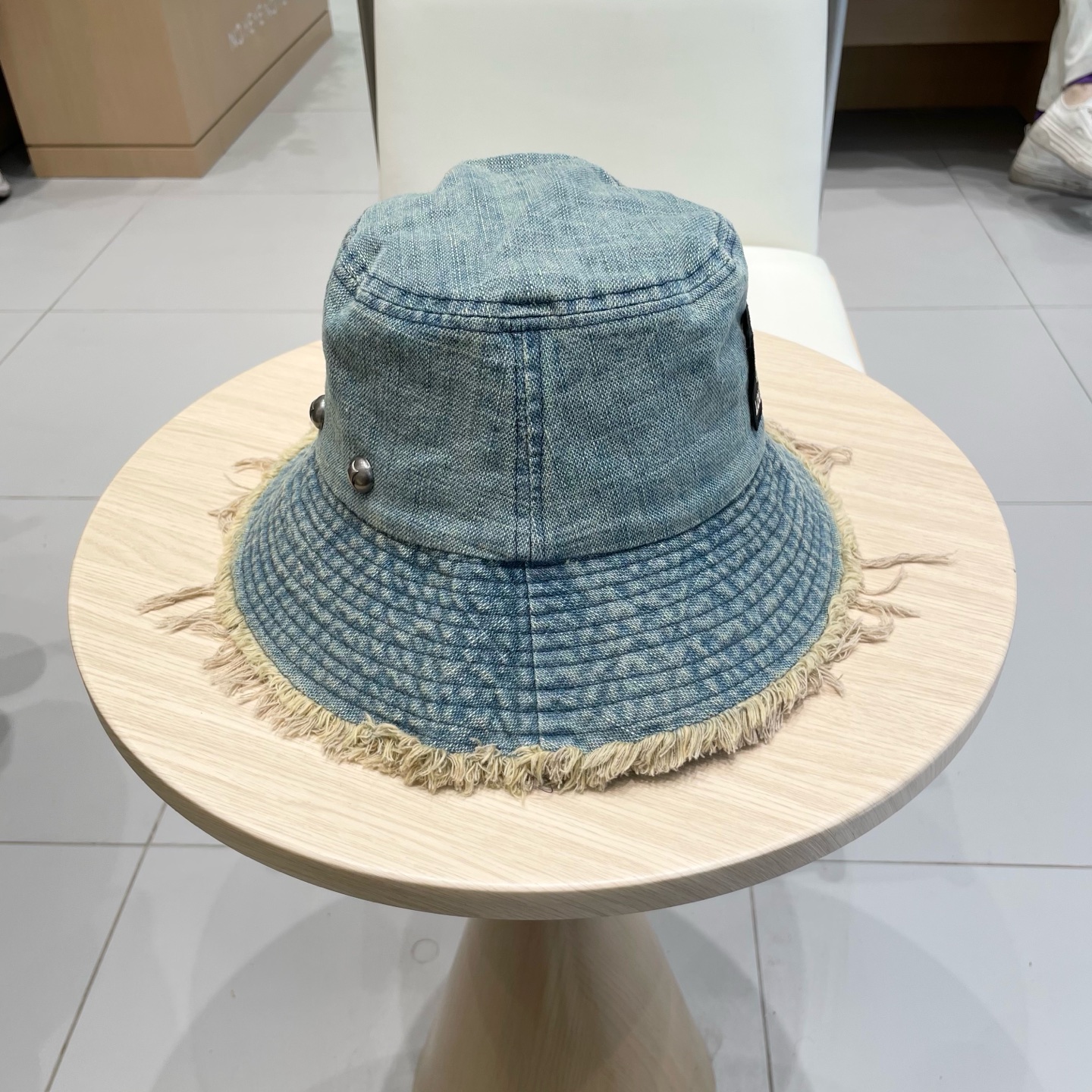  2025复古做旧毛边牛仔渔夫帽女夏季百搭大帽檐显脸小防晒遮阳帽子