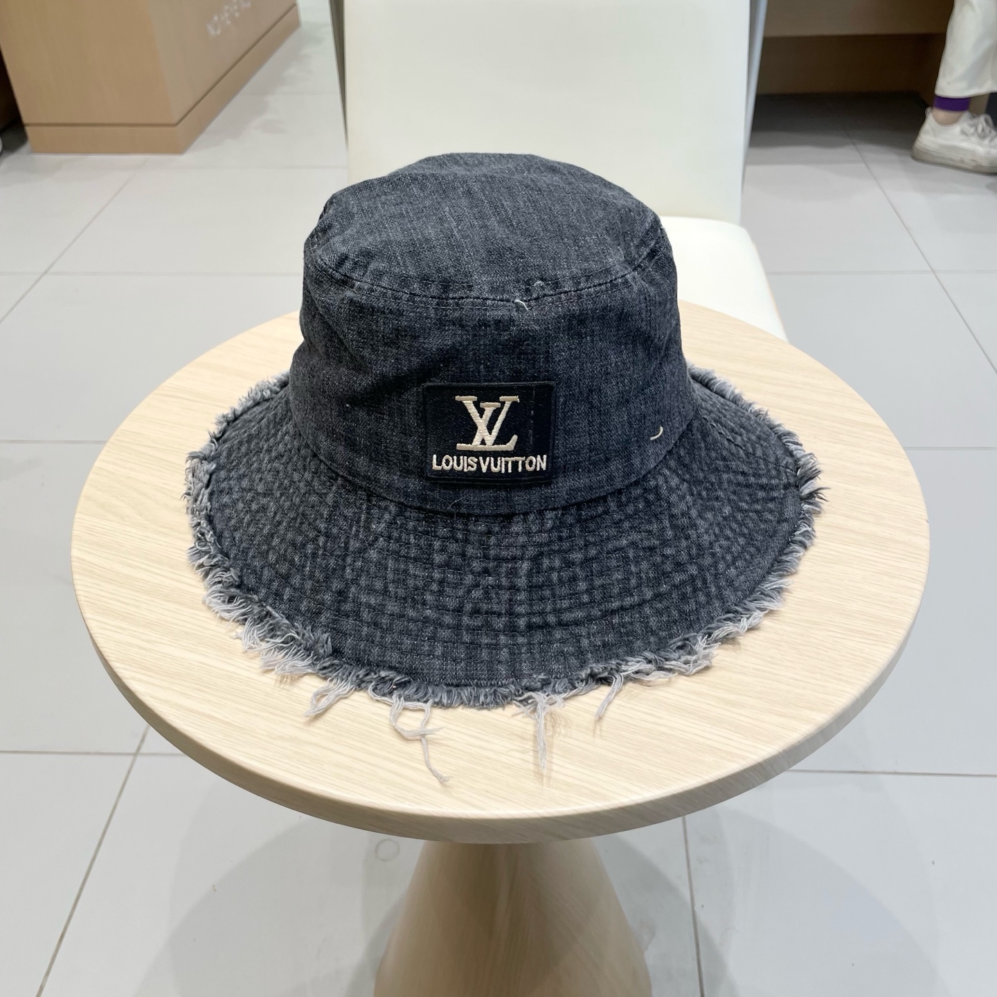  2025复古做旧毛边牛仔渔夫帽女夏季百搭大帽檐显脸小防晒遮阳帽子