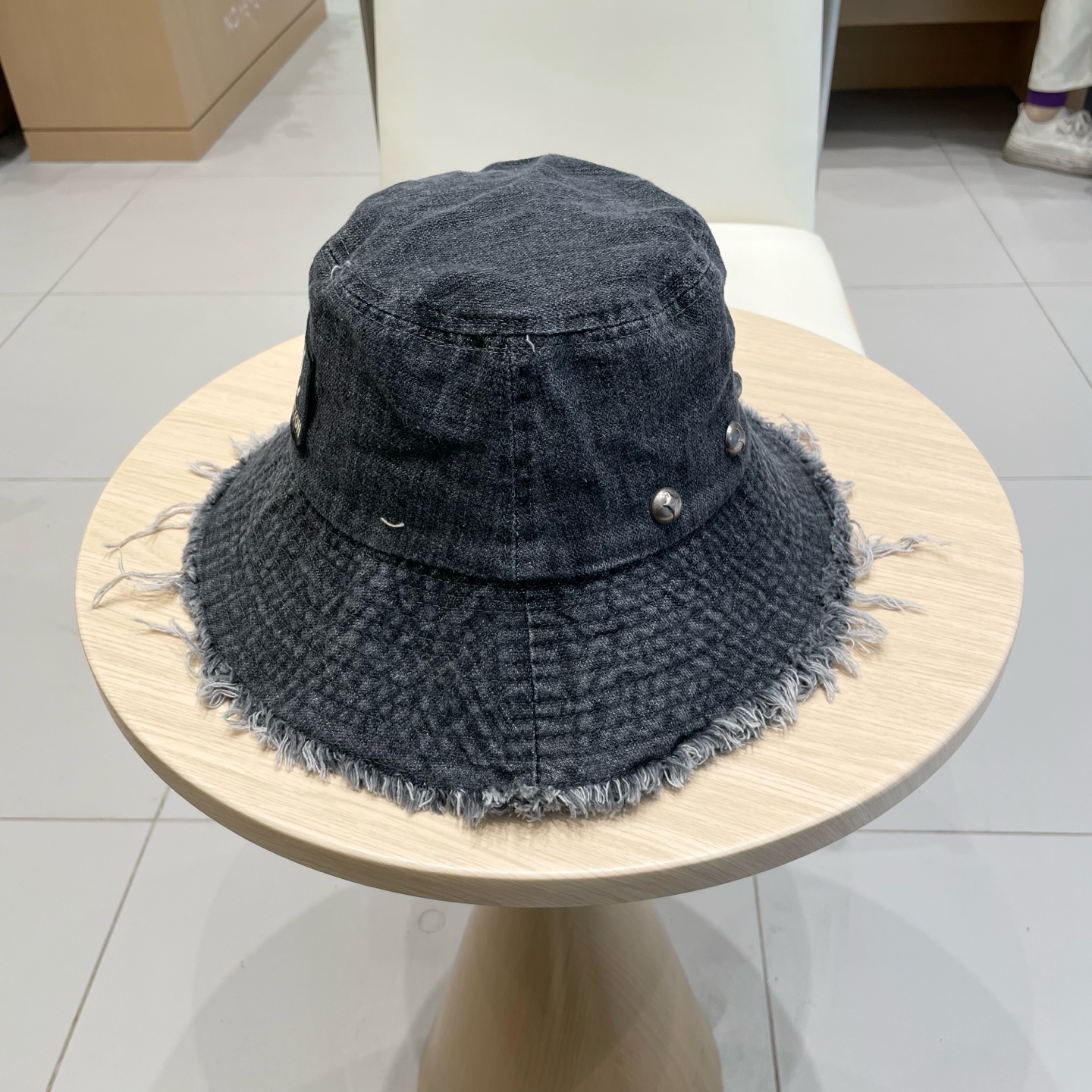  2025复古做旧毛边牛仔渔夫帽女夏季百搭大帽檐显脸小防晒遮阳帽子