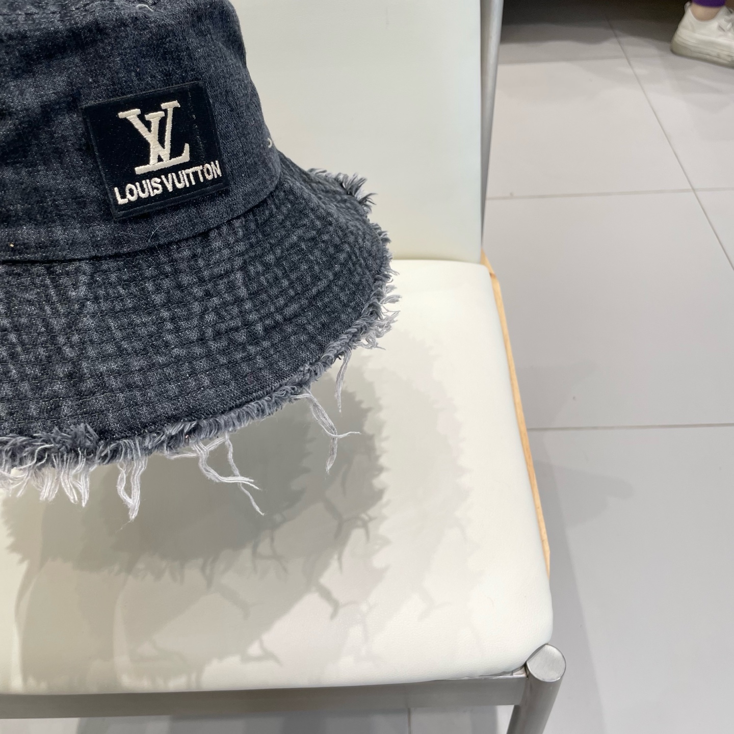  2025复古做旧毛边牛仔渔夫帽女夏季百搭大帽檐显脸小防晒遮阳帽子