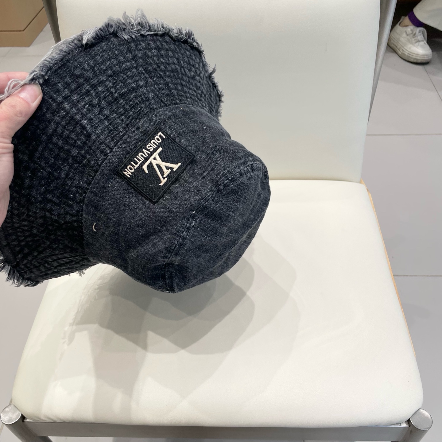  2025复古做旧毛边牛仔渔夫帽女夏季百搭大帽檐显脸小防晒遮阳帽子