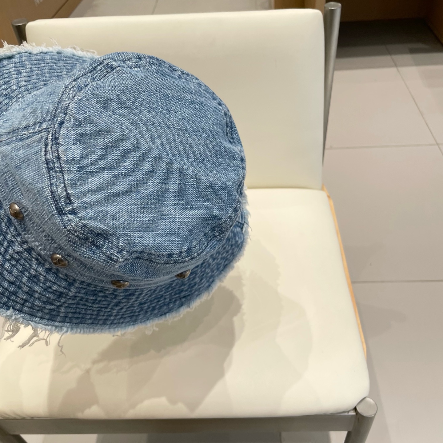  2025复古做旧毛边牛仔渔夫帽女夏季百搭大帽檐显脸小防晒遮阳帽子