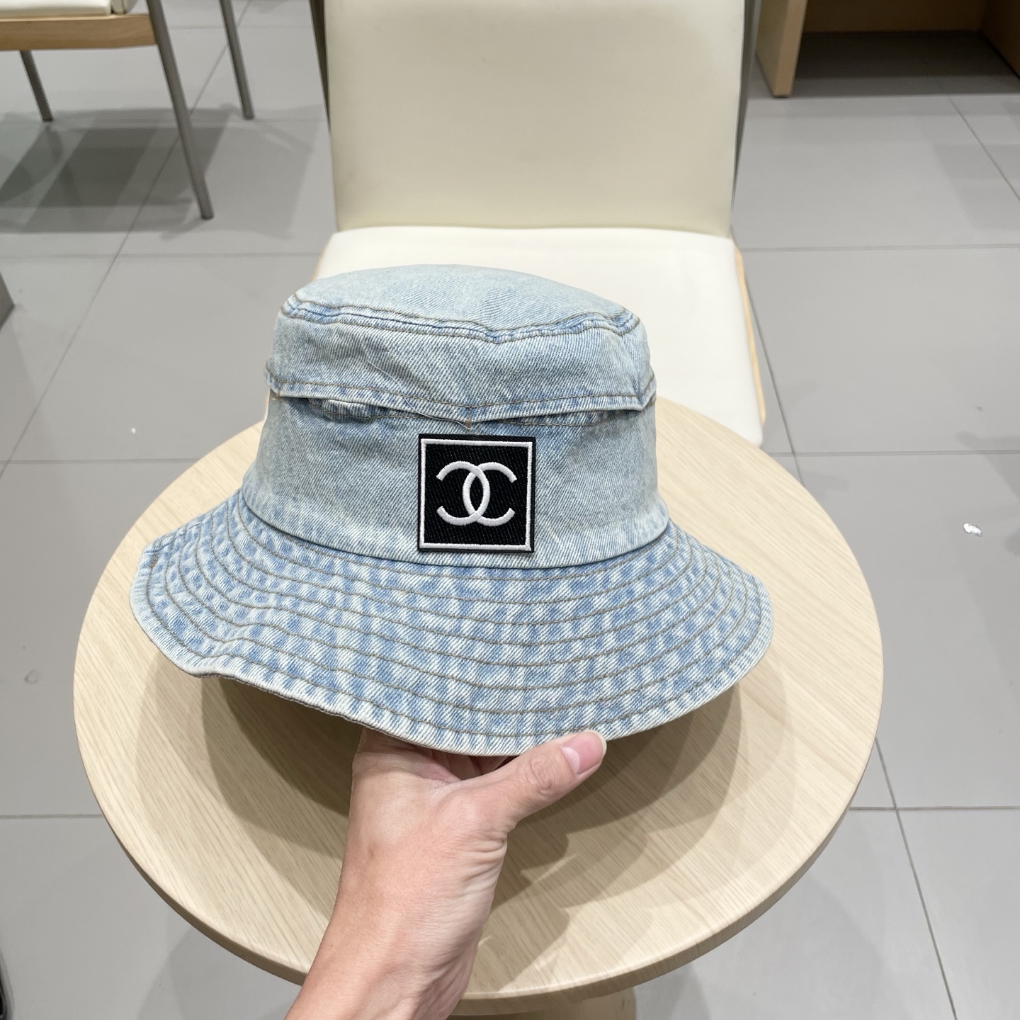 CHANEL香奈儿2025新款典经款洗水牛仔渔夫帽🧢细节做工都很精致，经男典女都🉑