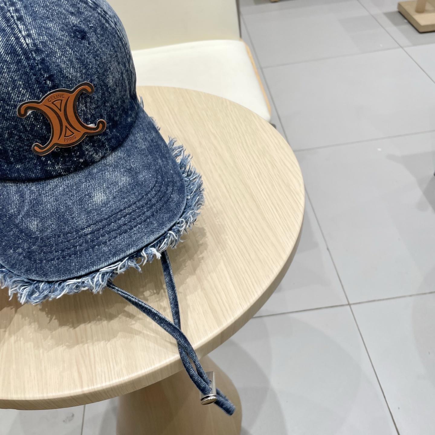  塞琳celine牛仔鸭舌帽子女洗水做旧毛边棒球帽时尚个性百搭帽子男