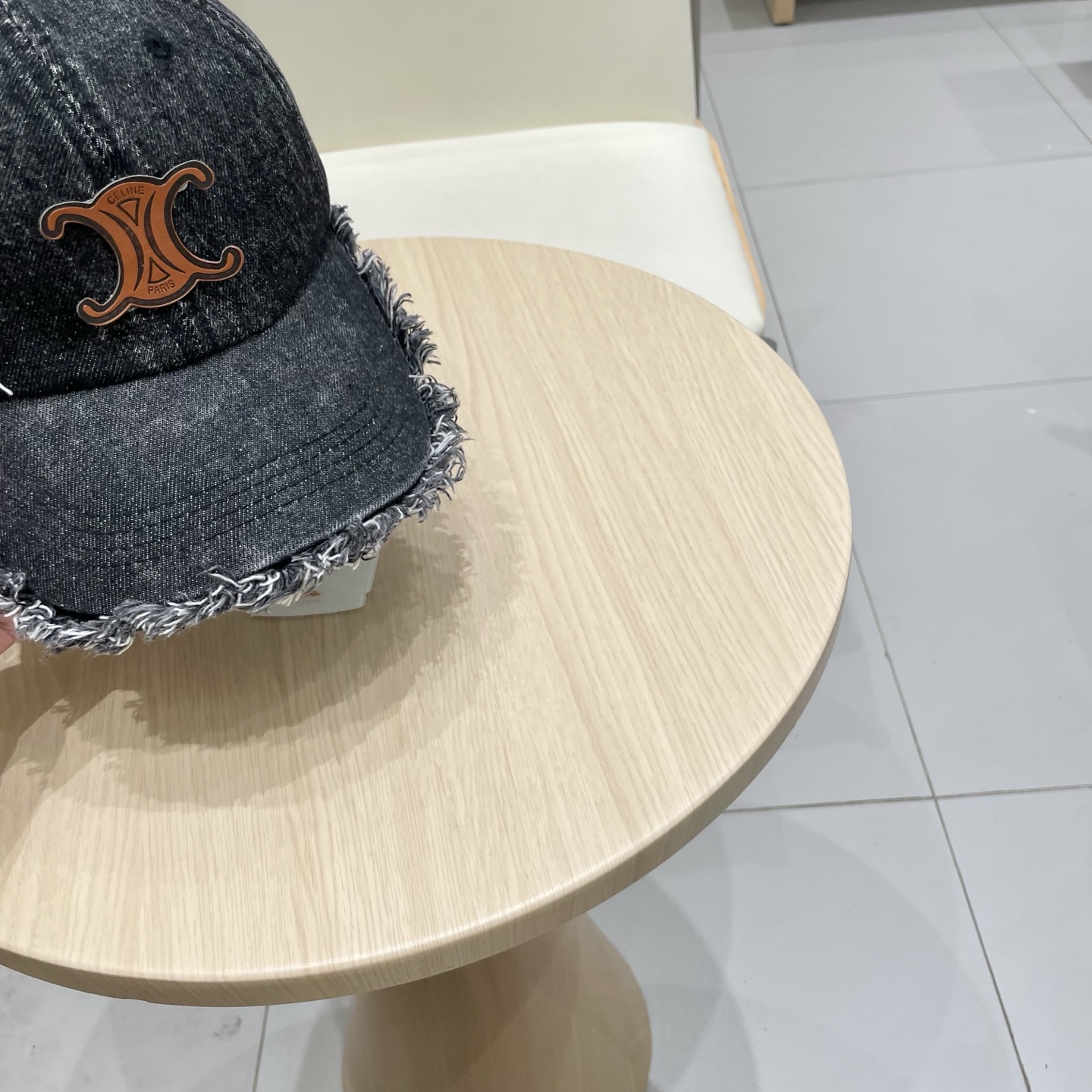  塞琳celine牛仔鸭舌帽子女洗水做旧毛边棒球帽时尚个性百搭帽子男