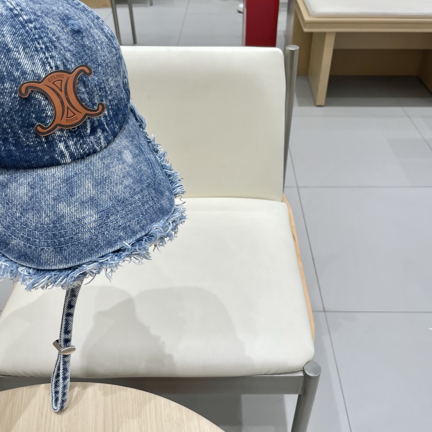  塞琳celine牛仔鸭舌帽子女洗水做旧毛边棒球帽时尚个性百搭帽子男