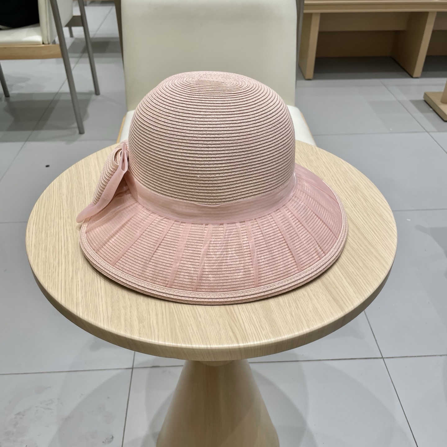 [Prada Hats]Prada RADA new Korean style bow sunshade hat foldable sunscreen ha