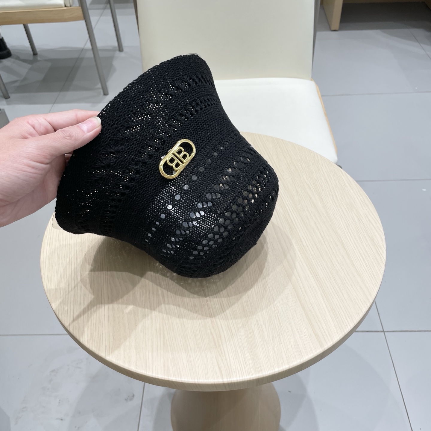   BALENCIAGA巴黎世家花纹条纹休闲复古时尚百搭街头出游盆帽渔夫帽画家帽新款