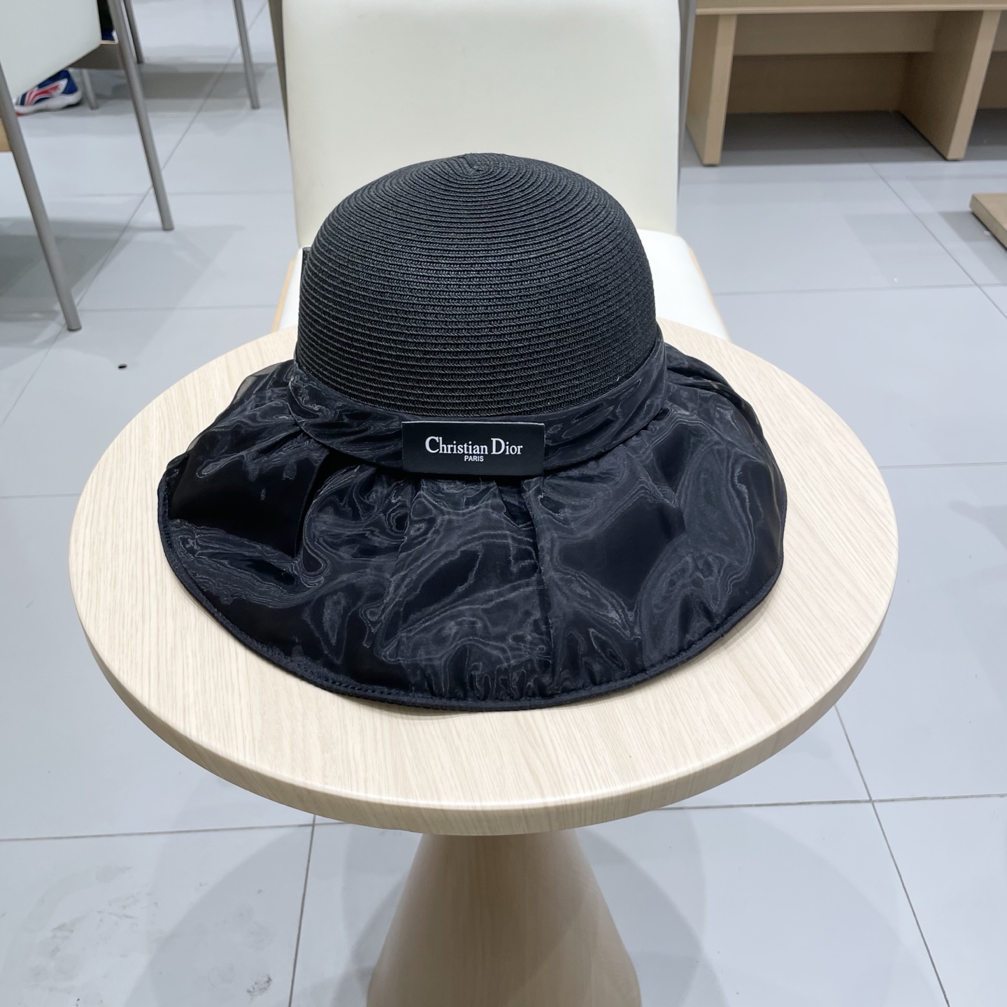  DIOR迪奥夏季遮阳防晒防紫外线渔夫帽子女款2025新款户外大帽檐遮脸太阳帽