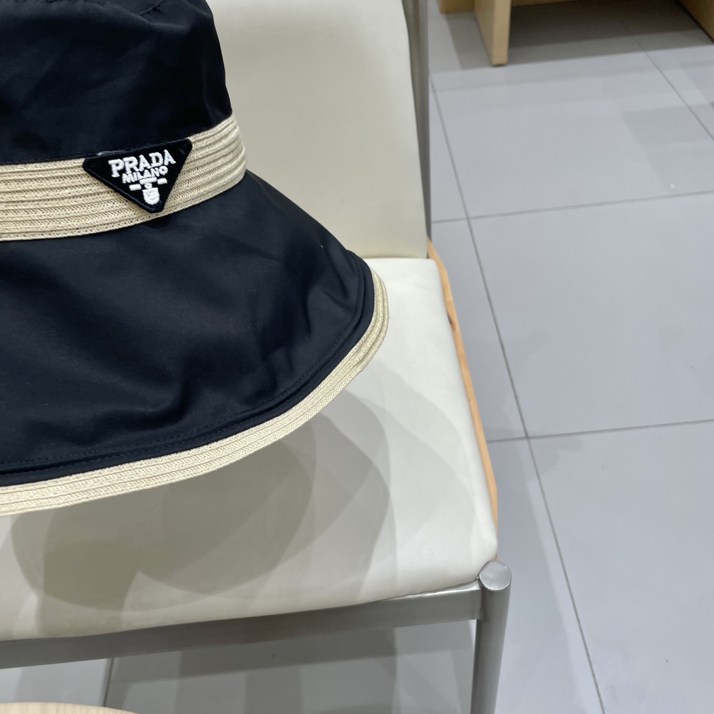  2025渔夫帽女春夏季百搭防晒可折叠盆帽新款拼接细草蝴蝶结太阳帽