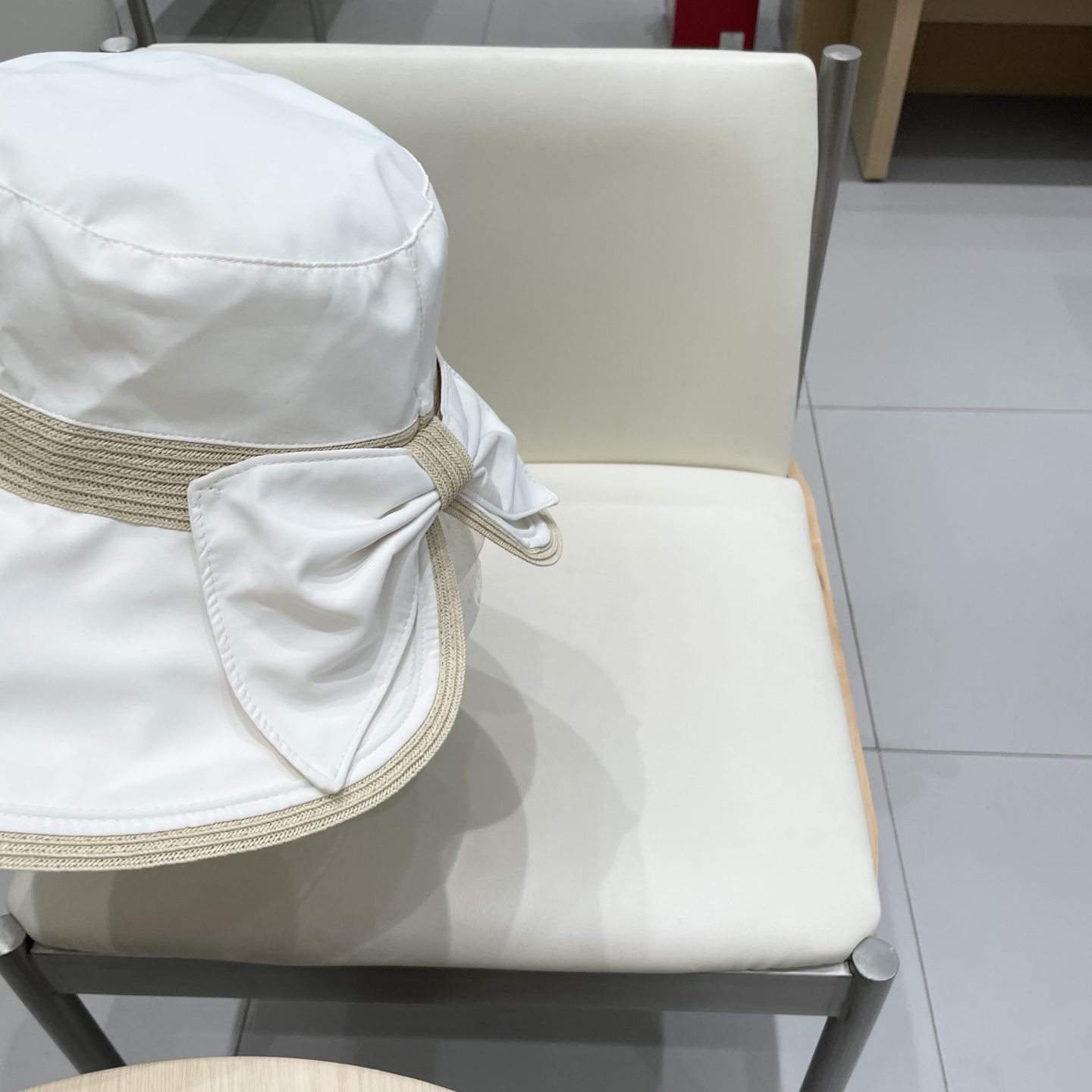  2025渔夫帽女春夏季百搭防晒可折叠盆帽新款拼接细草蝴蝶结太阳帽