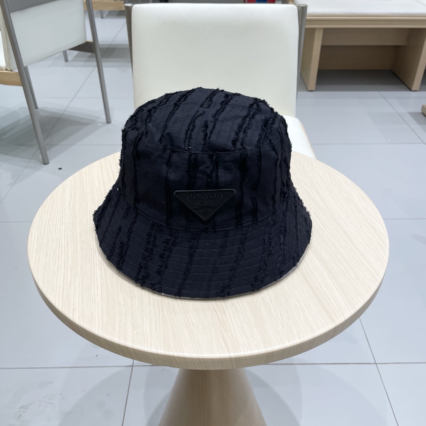  PRADA普拉达渔夫帽，帆布帽，头围57cm