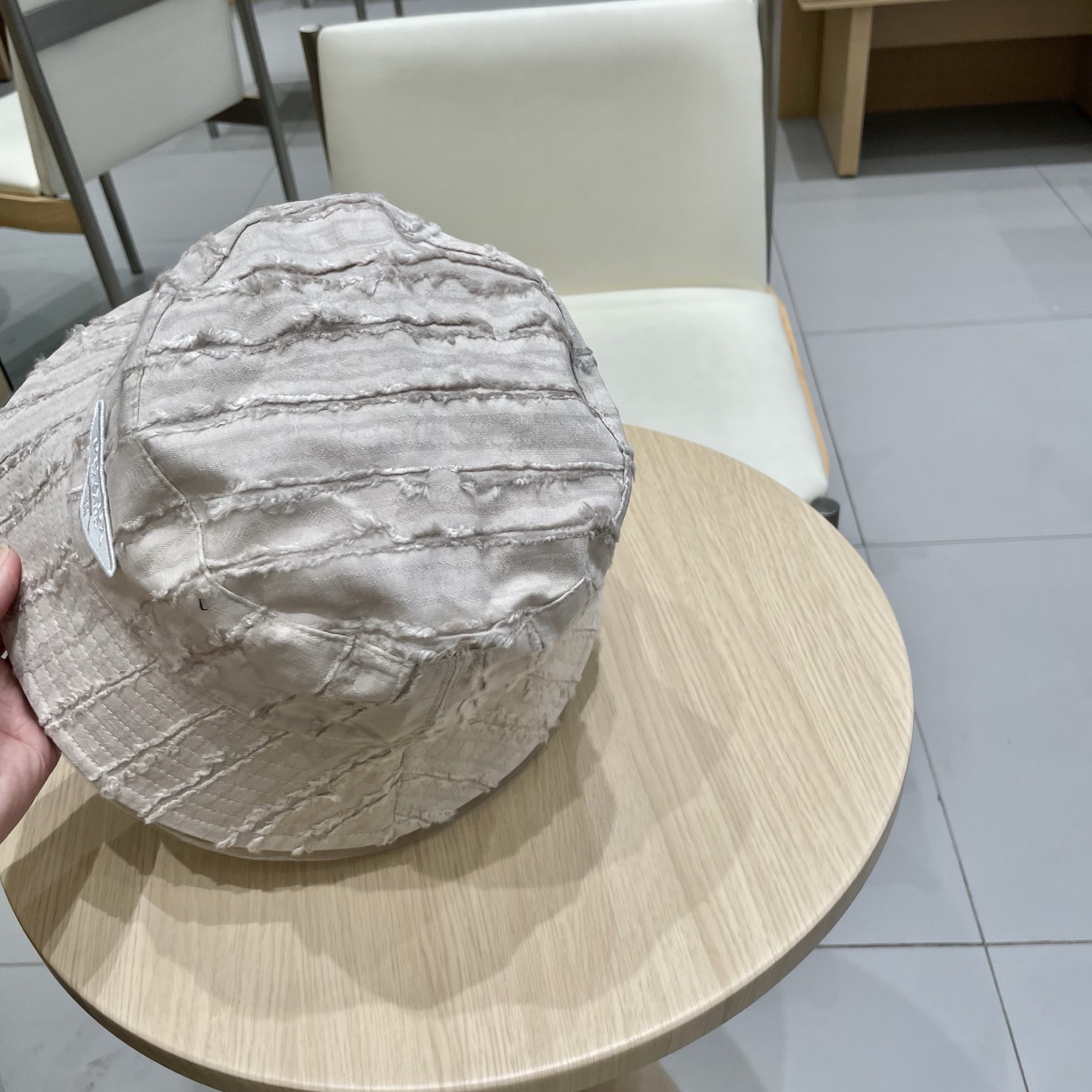  PRADA普拉达渔夫帽，帆布帽，头围57cm