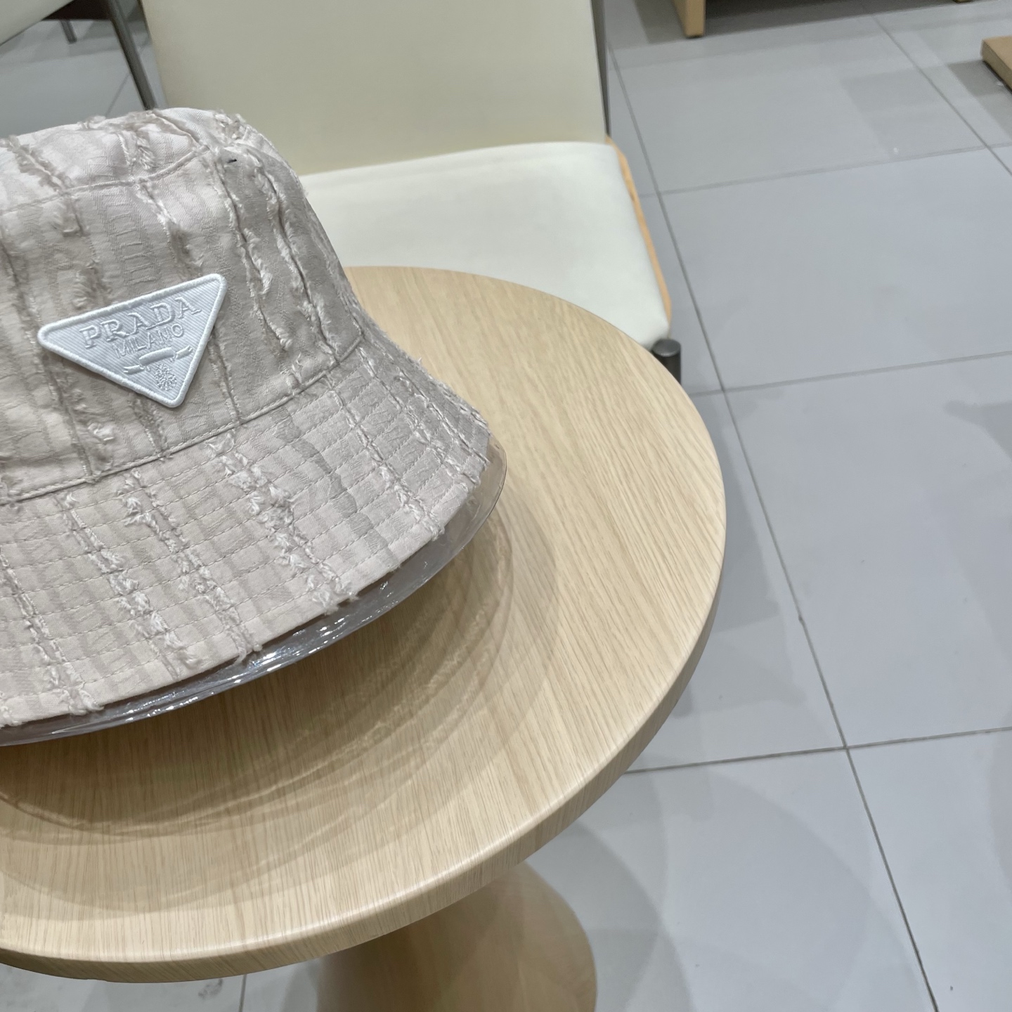  PRADA普拉达渔夫帽，帆布帽，头围57cm