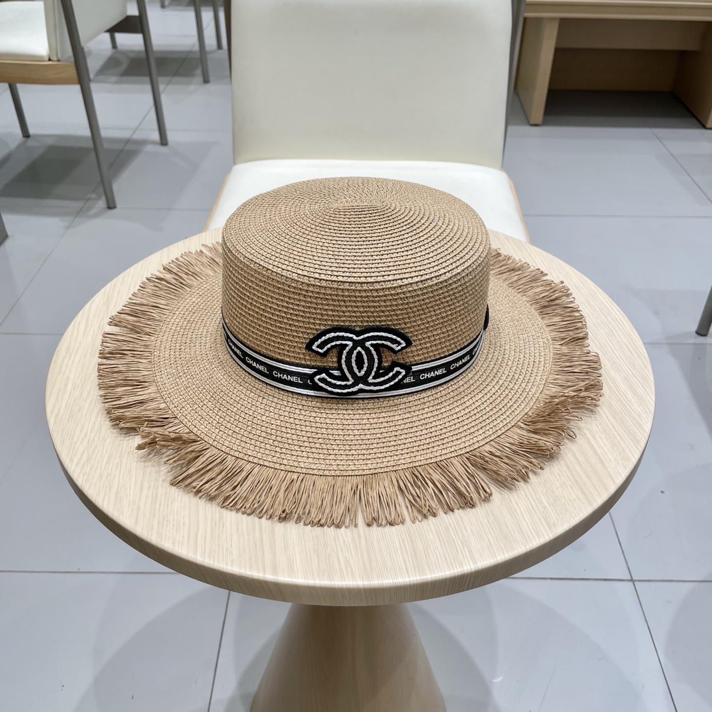   【CHANEL香奈儿】2025新款小香风草编度假风盆帽草帽，大牌风～出街旅行单品