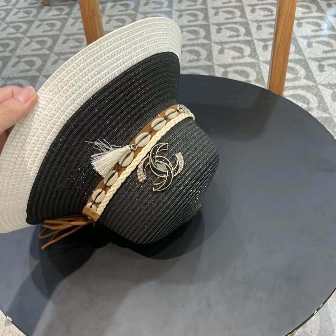  Chanel香奈儿国民风草帽，新款草帽，名媛风 版型好看，头围57cm