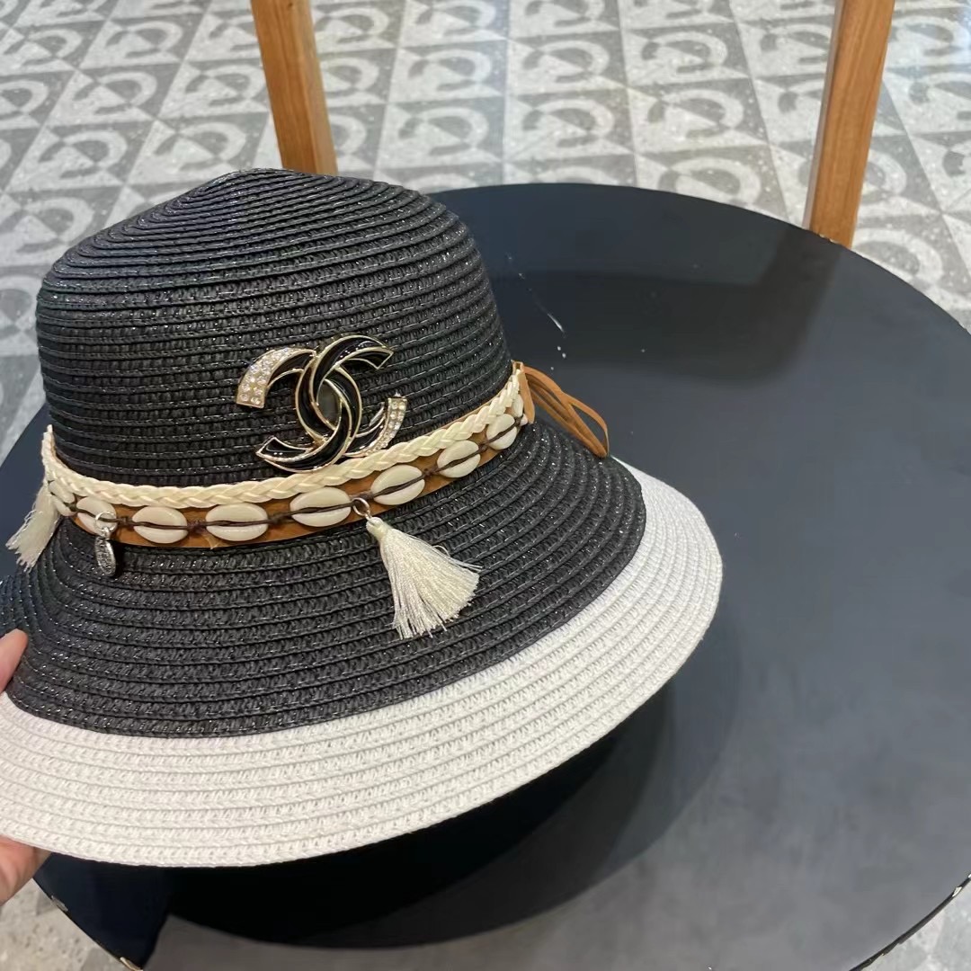  Chanel香奈儿国民风草帽，新款草帽，名媛风 版型好看，头围57cm
