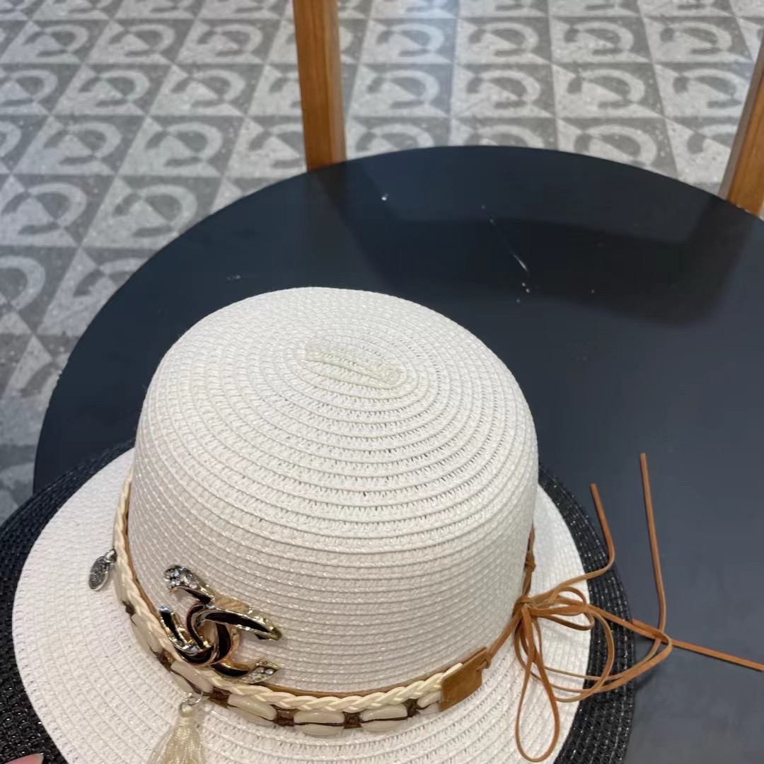  Chanel香奈儿国民风草帽，新款草帽，名媛风 版型好看，头围57cm