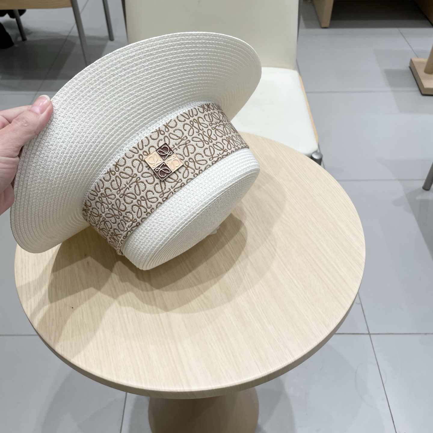 塞琳celien新款草帽，平顶礼帽，头围57cm