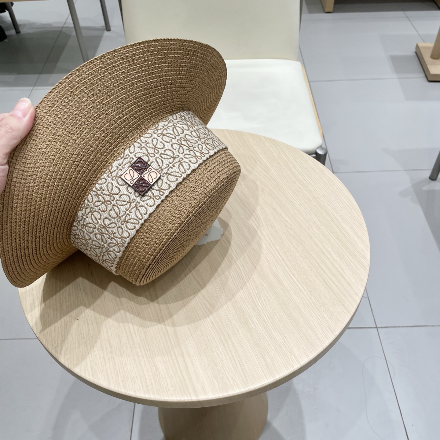 塞琳celien新款草帽，平顶礼帽，头围57cm