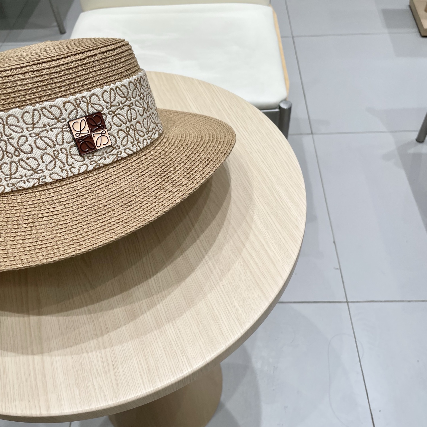 塞琳celien新款草帽，平顶礼帽，头围57cm