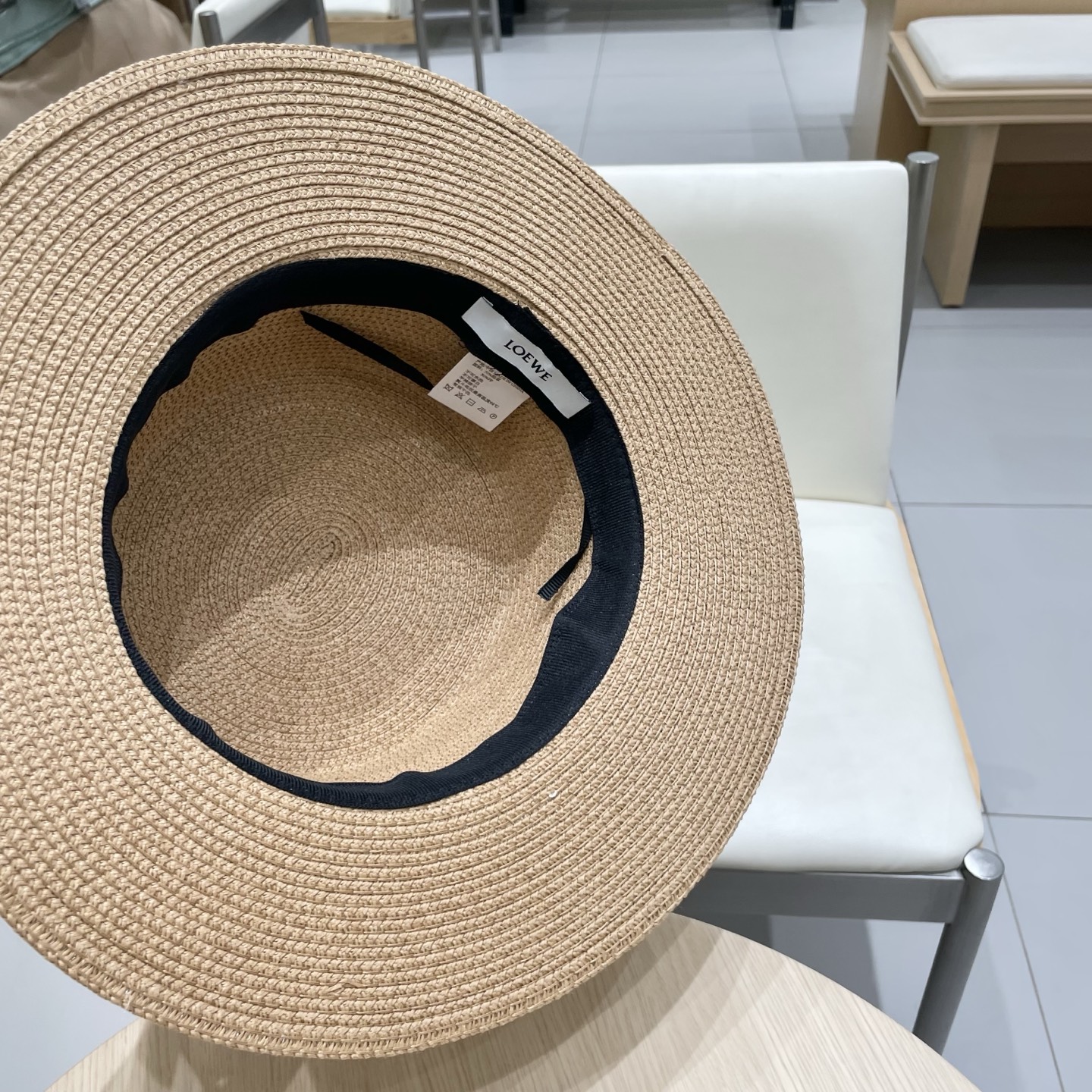 塞琳celien新款草帽，平顶礼帽，头围57cm