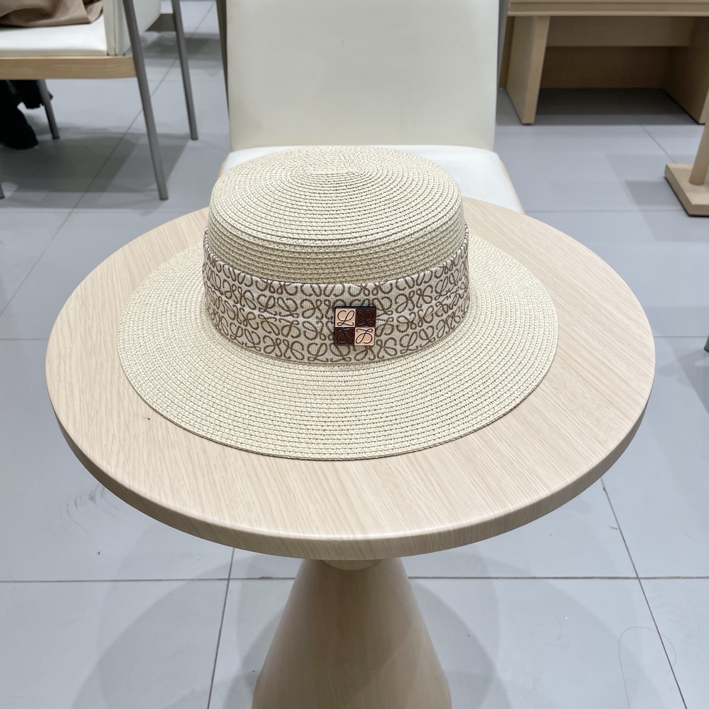 塞琳celien新款草帽，平顶礼帽，头围57cm