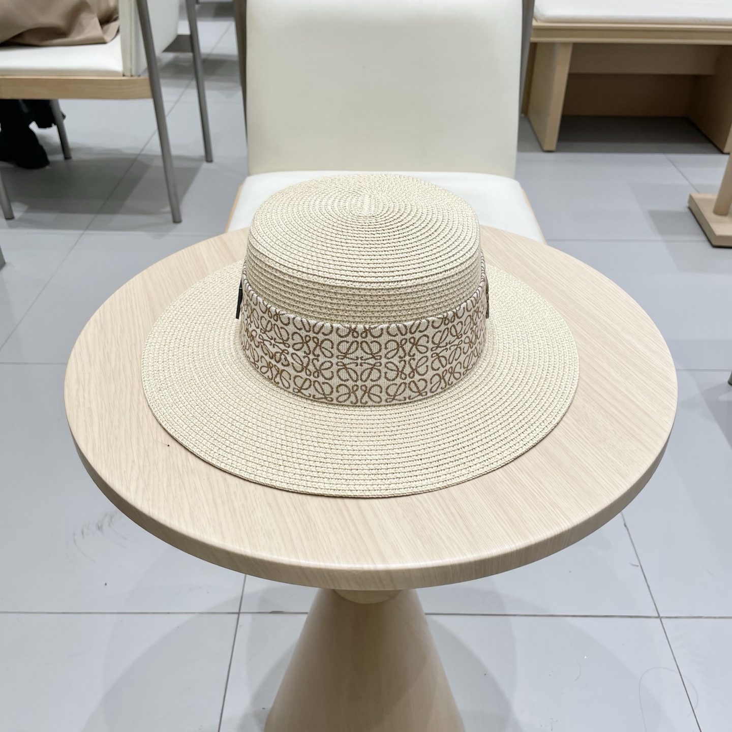 塞琳celien新款草帽，平顶礼帽，头围57cm