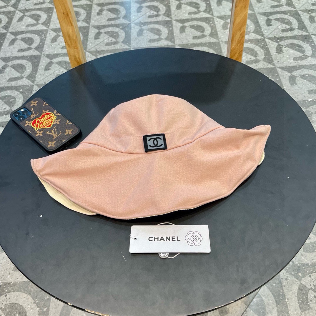  Chanel香奈儿 春夏新款女士渔夫帽韩版蝴蝶结防晒遮阳帽旅游可折叠太阳大檐帽子