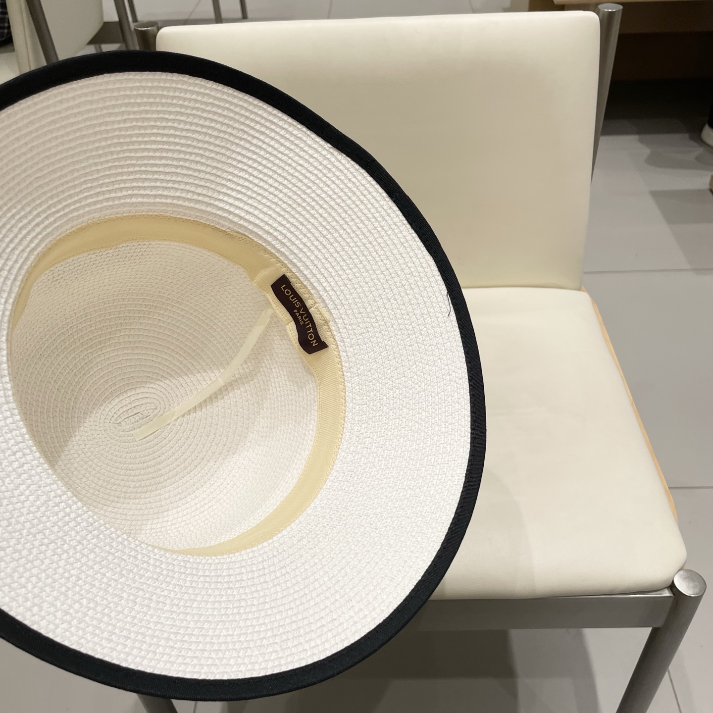 LV路易威登新款圆顶草帽，平顶礼帽，头围57cm