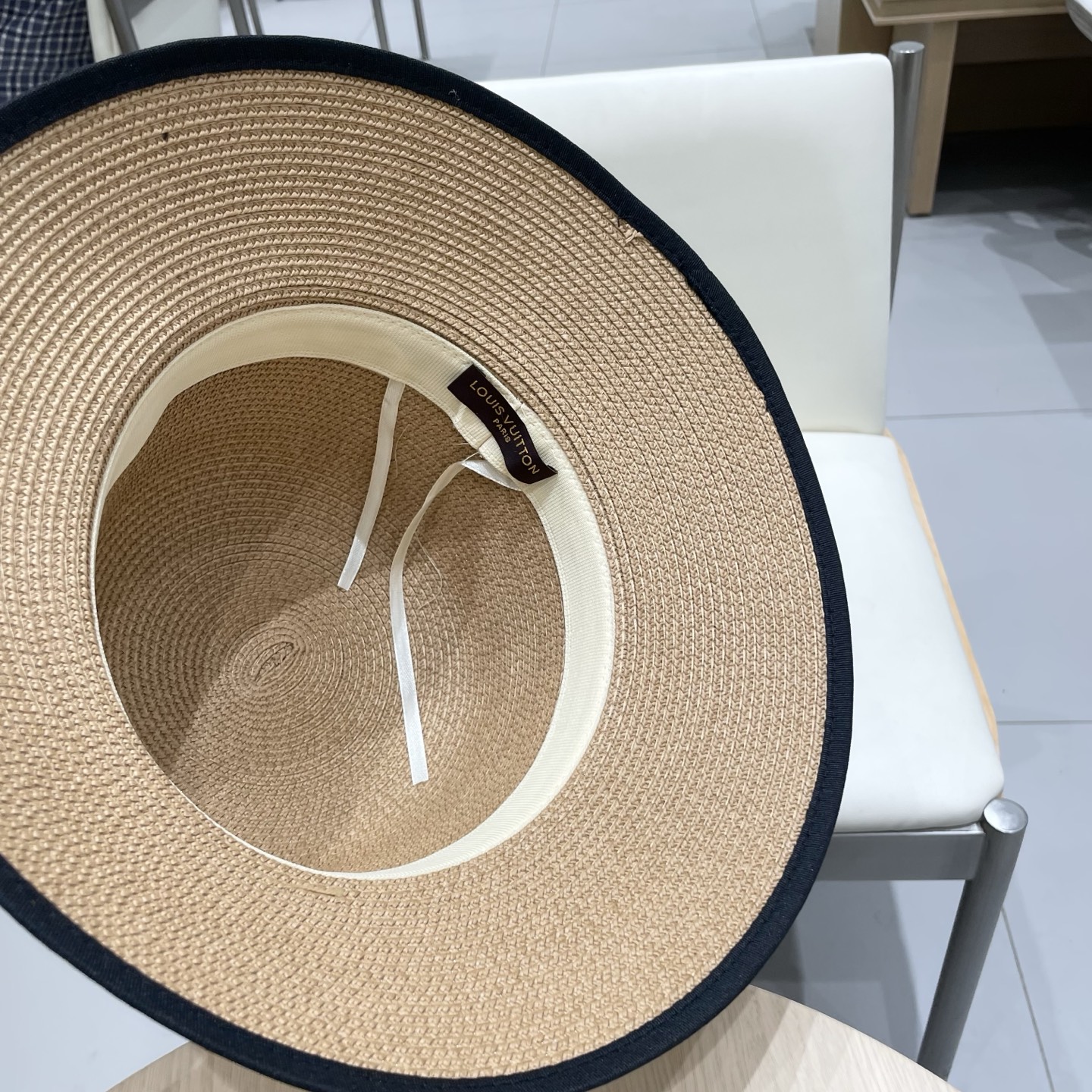 LV路易威登新款圆顶草帽，平顶礼帽，头围57cm